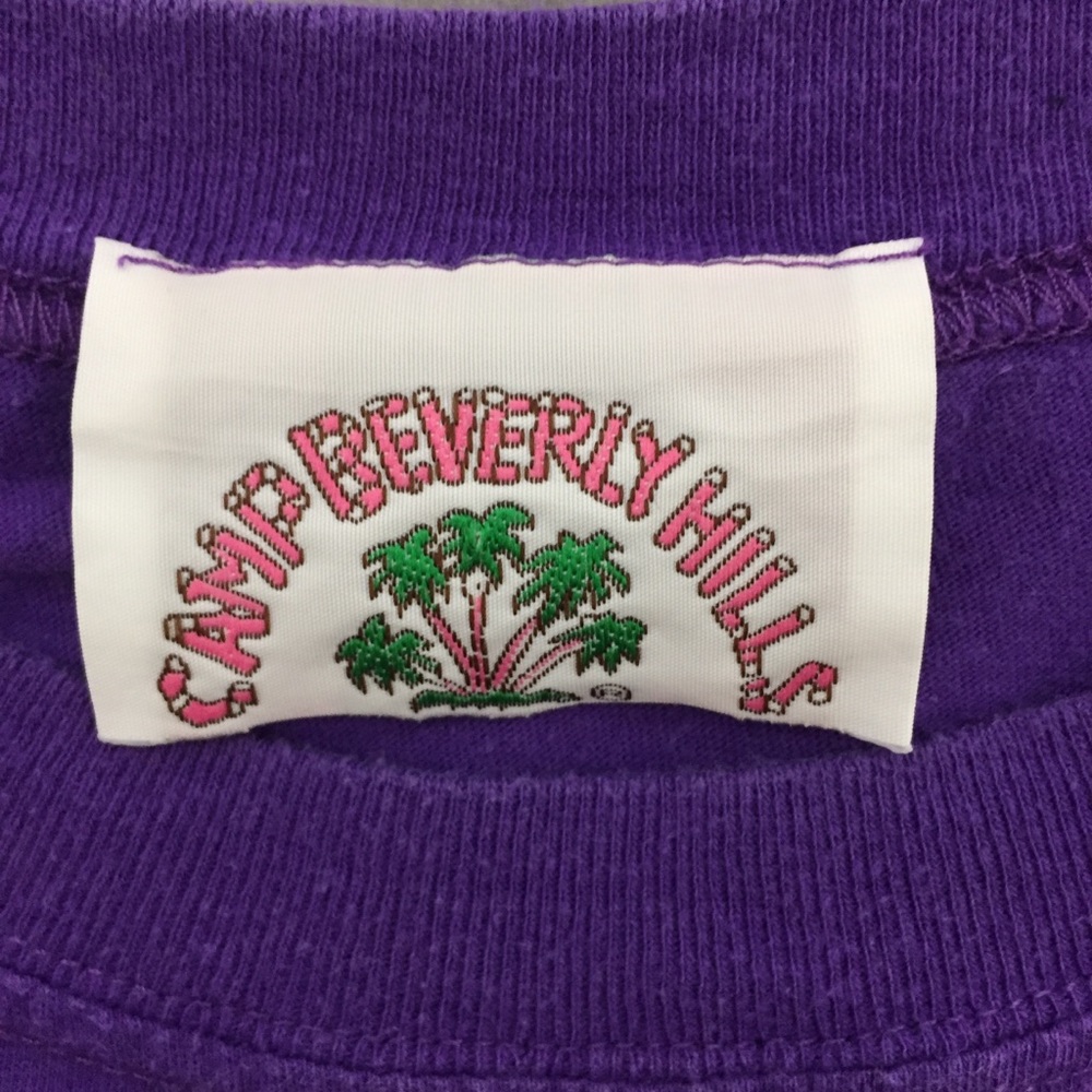 Vintage Camp Beverly Hills Purple Logo Shirt | M - Picture 3 of 5